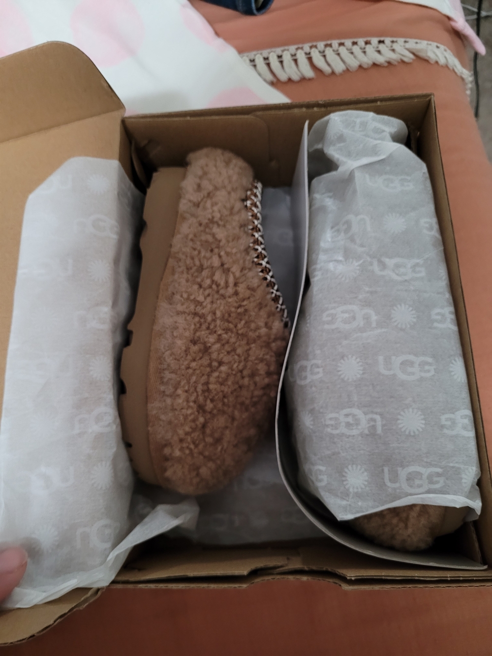 UGG Kids Chestnut Cozy Sheepskin Slippers
